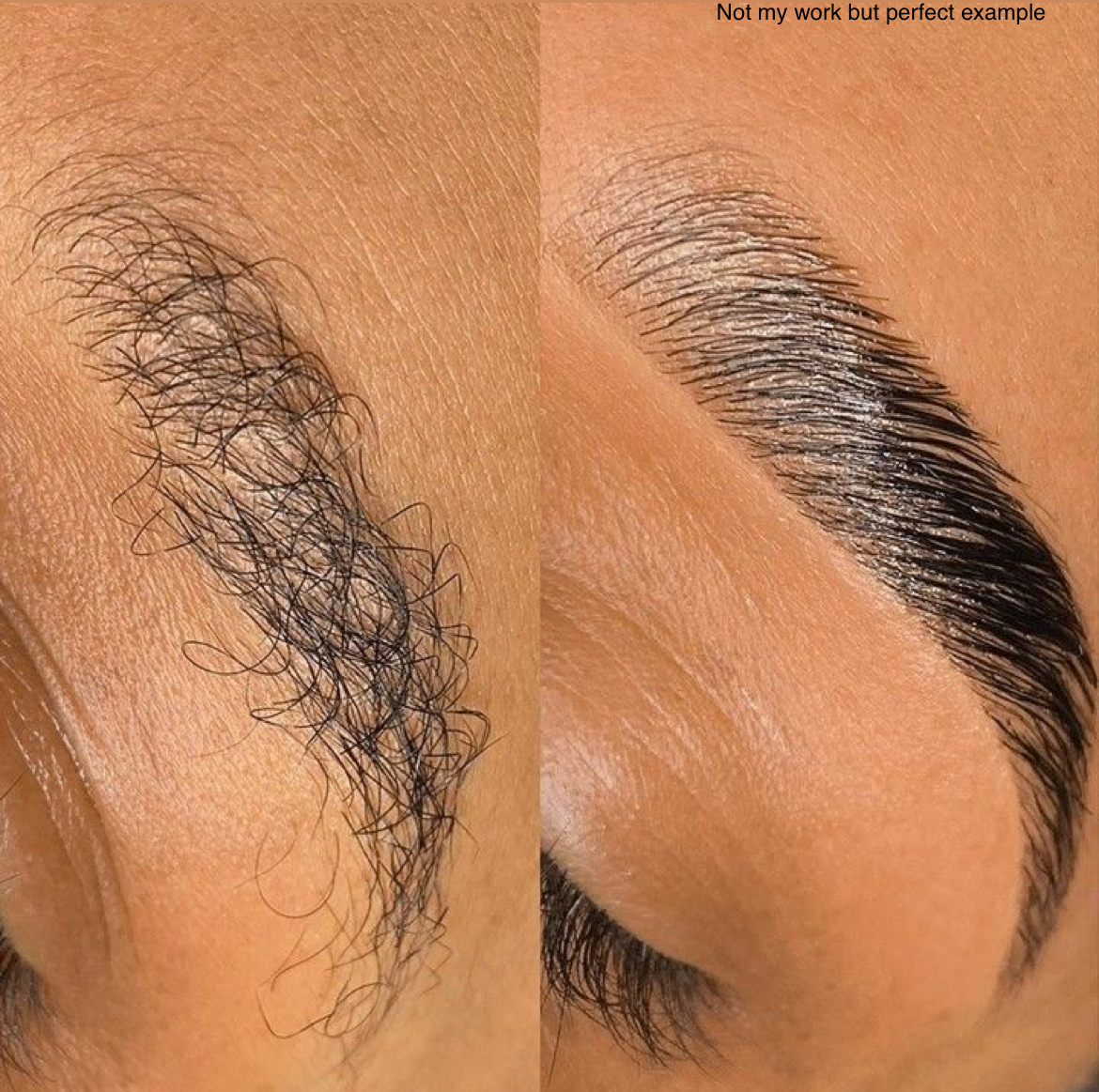 Brow Transformation Before and After