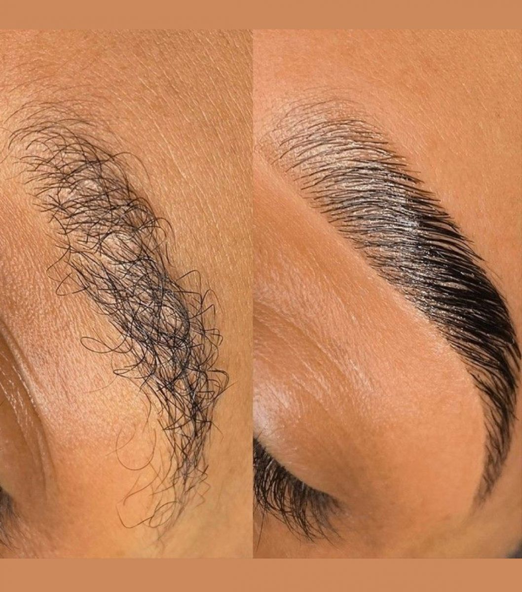 Brow Styling Before and After